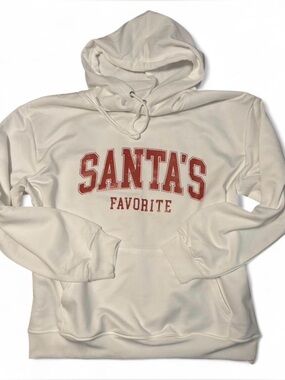 Santa's Favorite Cream Hoodie Sweatshirt